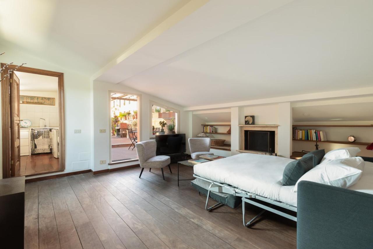 Bright And Comfy Terraced Apartment In Trastevere โรม ภายนอก รูปภาพ