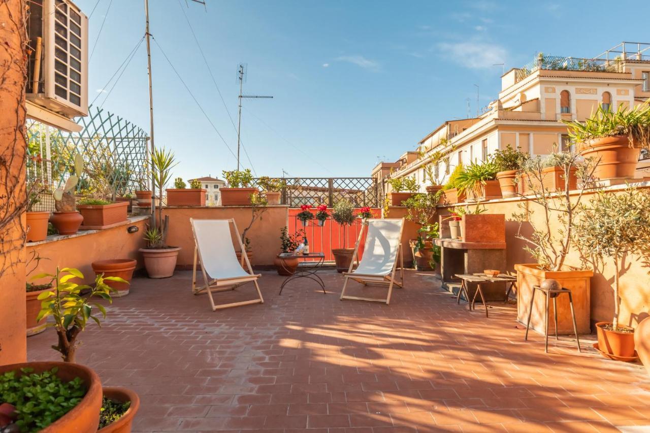 Bright And Comfy Terraced Apartment In Trastevere โรม ภายนอก รูปภาพ